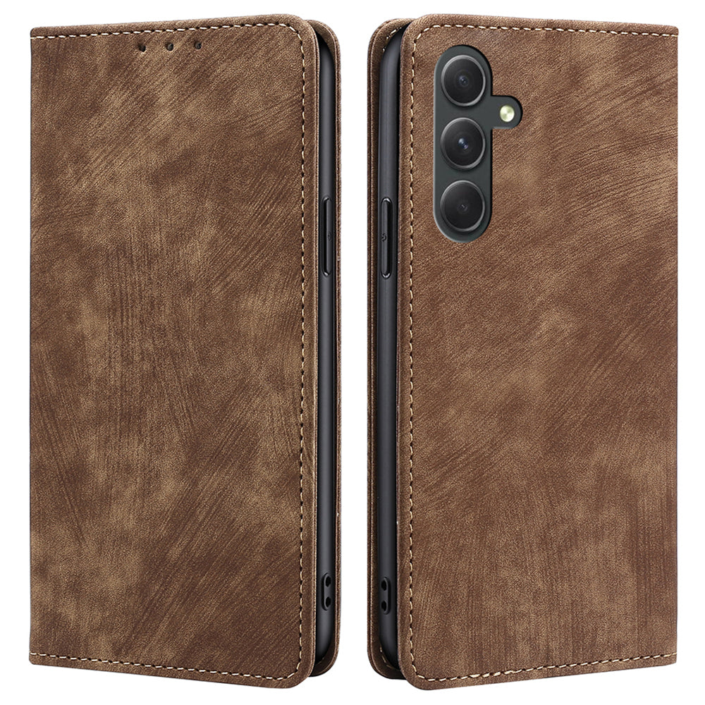 For Samsung Galaxy A54 5G Phone Case Stand RFID Blocking Wallet Magnetic Textured PU Leather Cover For Samsung Galaxy A54 5G Phone Case Stand RFID Blocking Wallet Magnetic Textured PU Leather Cover